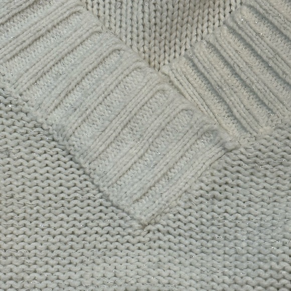 Metallic Shimmer V-Neck Holiday Sweater Arizona Jean Company Women’s XL - Picture 9 of 9